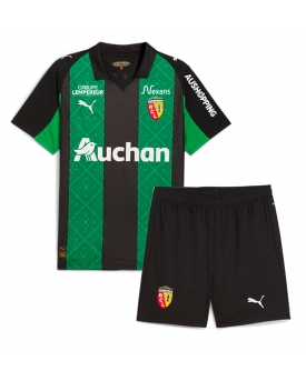 Billige Fotballdrakt RC Lens Replika Bortedraktsett Barn 2025-26 Kortermet (med bukser)